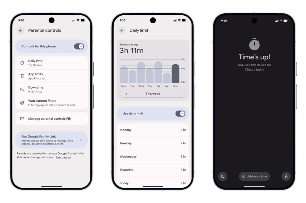 Γονικοί έλεγχοι Android 16 QPR2