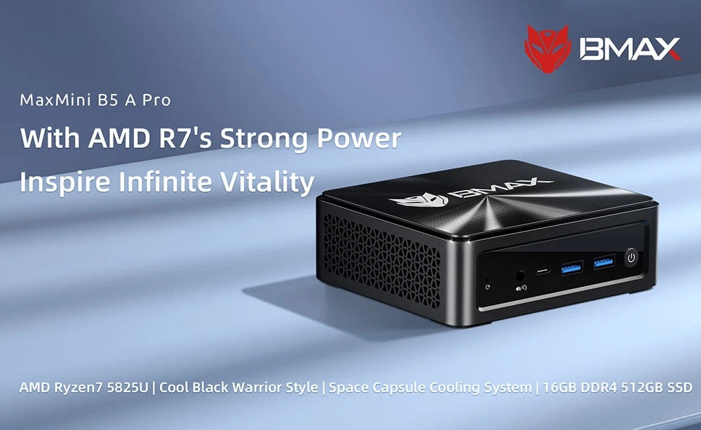 Ανακαλύψτε το BMAX B5 A Pro: Το Mini PC που θα σας Κερδίσει με AMD Ryzen 7 5825U και 16GB RAM!