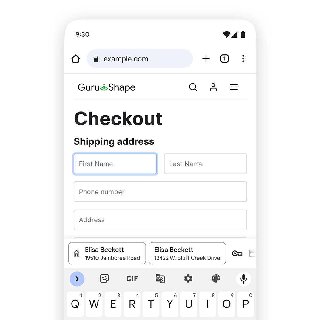 Οι νέες προτάσεις φόρμας αυτόματης συμπλήρωσης στο Chrome για Android.