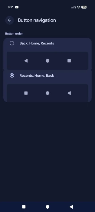google pixel android 16 qpr3 beta 1 επιλογές διάταξης πλοήγησης με 3 κουμπιά