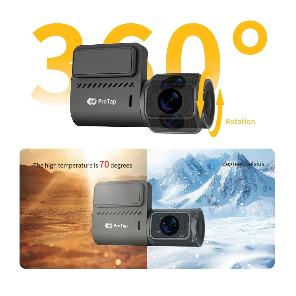 Ανακαλύψτε την επόμενη γενιά Dash Cam: ProTap 4K με 360° κάλυψη, GPS και εκπληκτική ανάλυση 4K!
