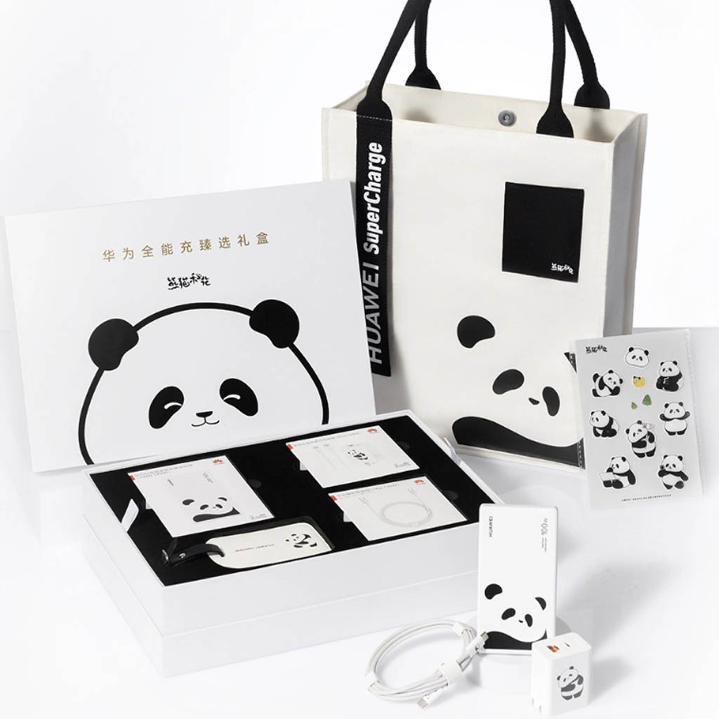 Κουτί δώρου φορτιστή με θέμα το Huawei Panda