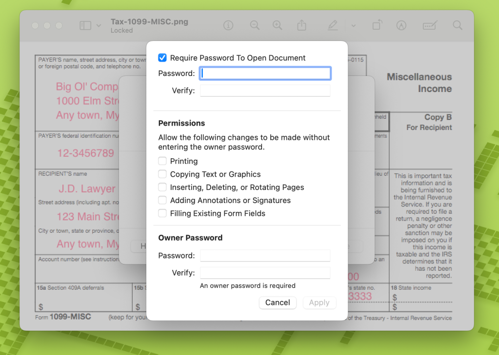 Πώς να προστατεύσετε με κωδικό πρόσβασης ευαίσθητα αρχεία εικόνας σε Mac