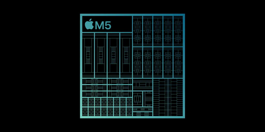 The good, the bad, and the ugly of Apple’s 2025 The most impressive thing about the M5 chip isn't found inside the MacBook Pro | M5 chip layout shown in Apple graphic