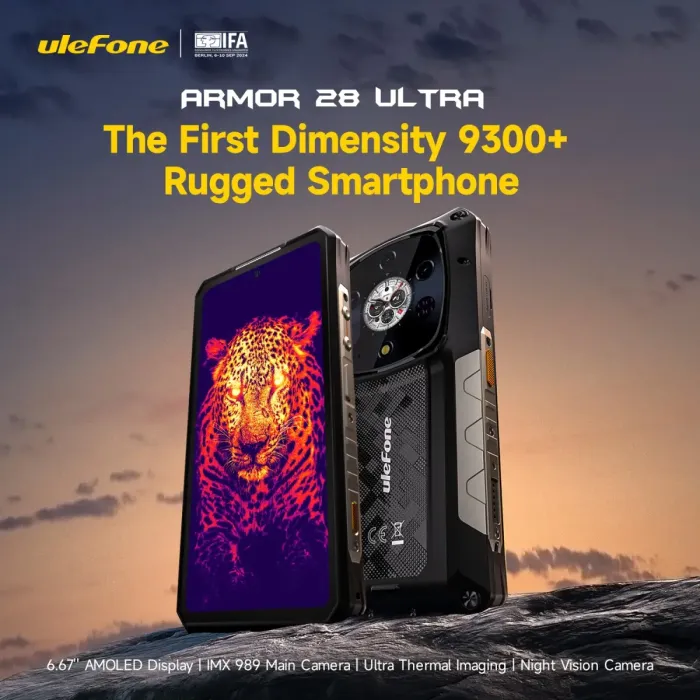 «Ulefone Armor 28 Ultra: Ανακαλύψτε το smartphone με Dimensity 9300+, 32GB RAM και θερμική κάμερα σε ΜΑΓΕΥΤΙΚΗ τιμή!» Ulefone Armor 28