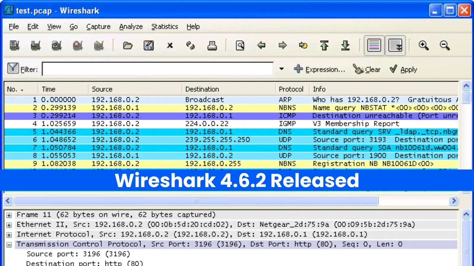 Το Wireshark 4.6.2 κυκλοφόρησε με επιδιόρθωση για ευπάθειες και ενημερωμένη υποστήριξη πρωτοκόλλου