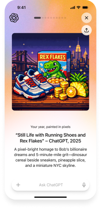 Το ChatGPT λανσάρει μια αξιολόγηση στο τέλος του έτους, όπως το Spotify Wrapped