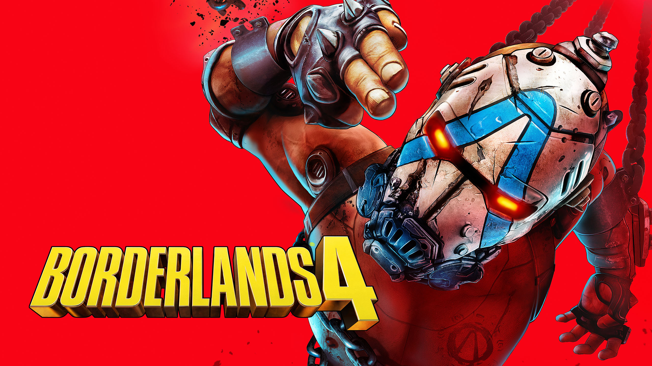 Wccftech's Best Shooter Games του 2025 Ένας χαρακτήρας από το Borderlands 4 απλώνεται μπροστά σε ένα έντονο κόκκινο φόντο με τον τίτλο του παιχνιδιού να εμφανίζεται σε περίοπτη θέση σε κίτρινο κείμενο.