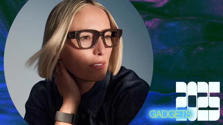 woman wearing glasses