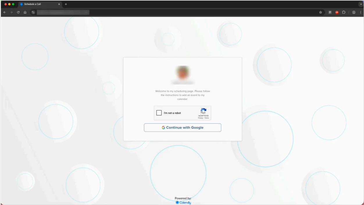 Ψεύτικη σελίδα Calendly