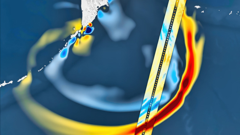 Δορυφορικές εικόνες SWOT του τσουνάμι του 2025