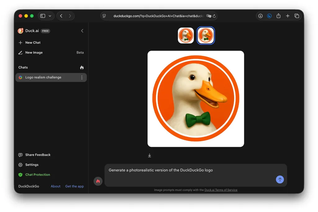 Η πλατφόρμα AI του DuckDuckGo μπορεί τώρα να δημιουργήσει εικόνες