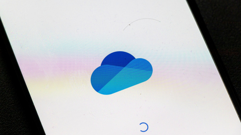Η φόρτωση του iCloud σε ένα iPhone.