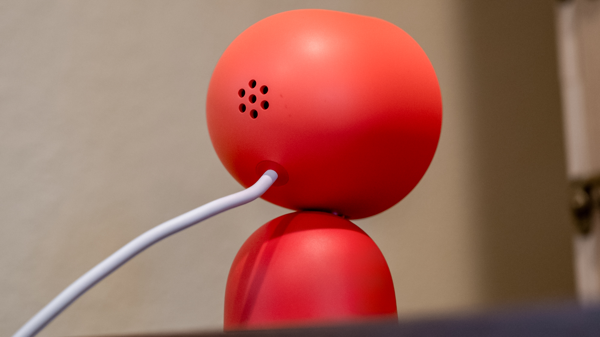 Google Nest Doorbell (wired, 3rd gen) on a shelf