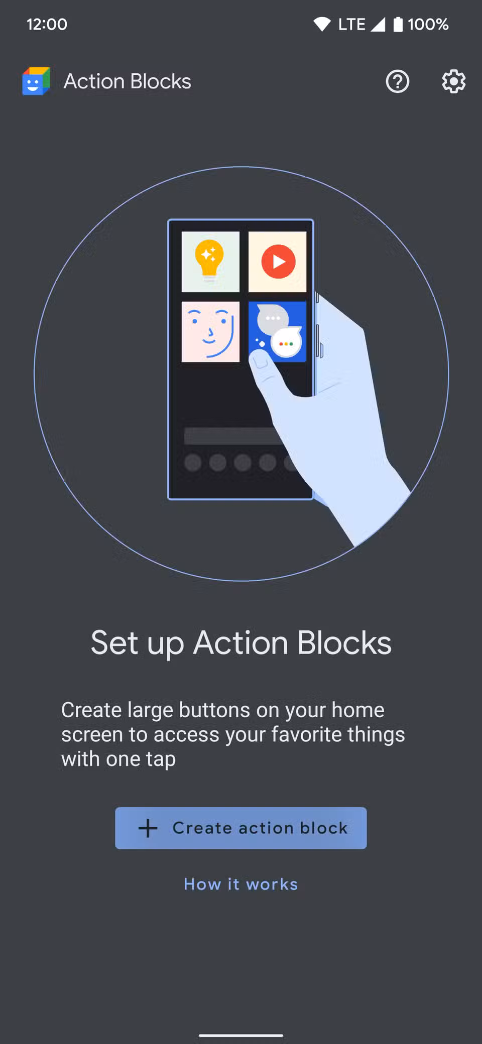 6 ways to turn on the flashlight on your Android phone Action Blocks app main menu