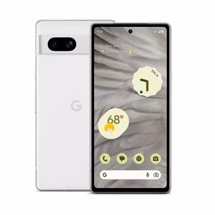 google pixel 7a, μπροστινή και πίσω όψη