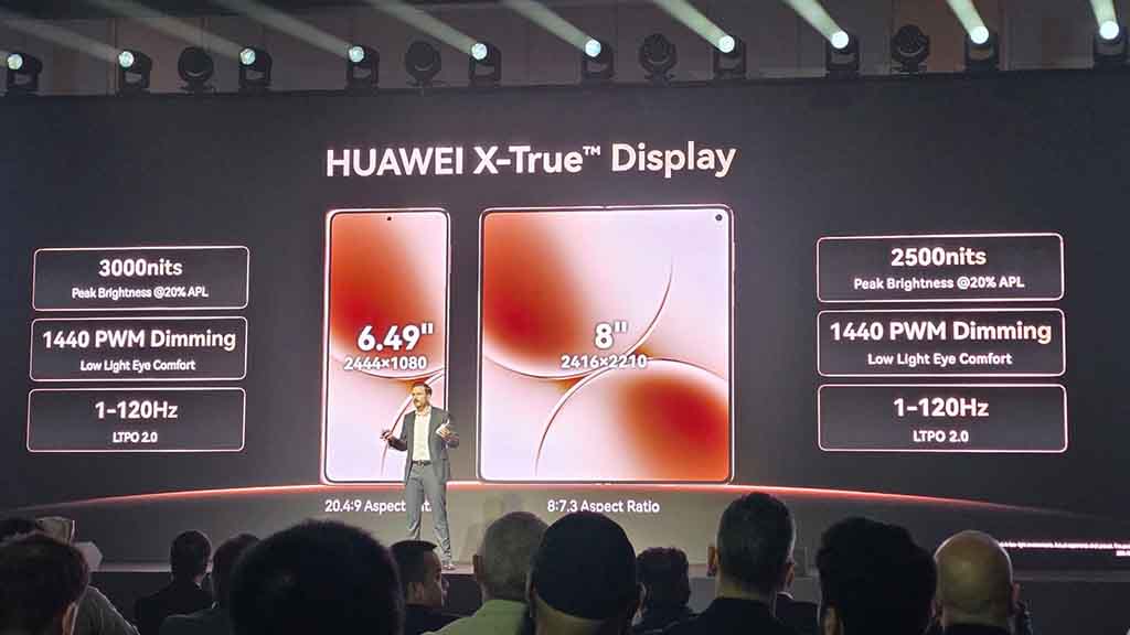 Το αναδιπλούμενο Huawei Mate X7 κυκλοφόρησε για παγκόσμιους χρήστες Οθόνη Huawei Mate X7