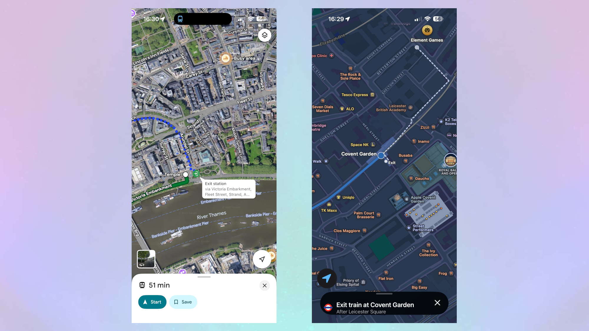 Φεύγοντας από το σιδηροδρομικό σταθμό