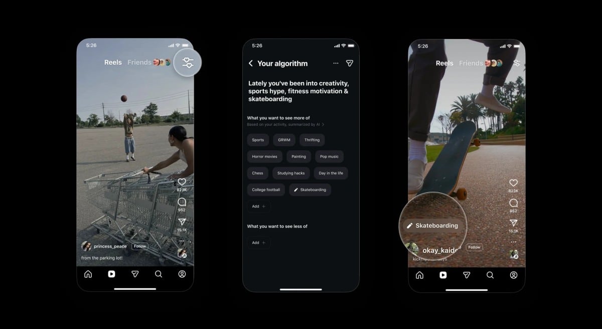 Instagram: Νέα εργαλεία για να δείτε και να ρυθμίσετε τον προσωπικό σας αλγόριθμο