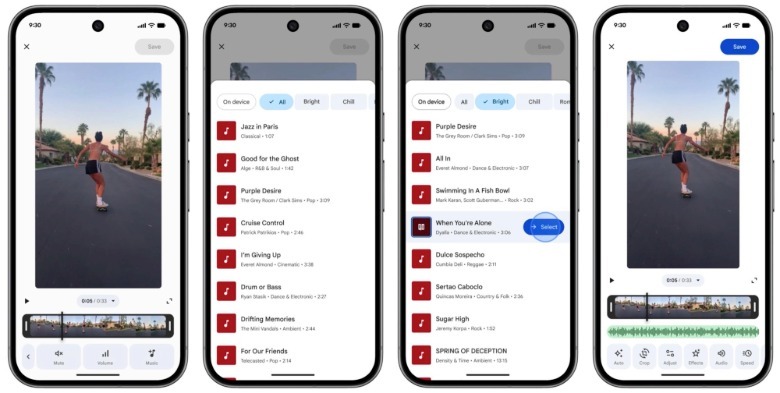 Προσθήκη μουσικής σε βίντεο στο Google Photos