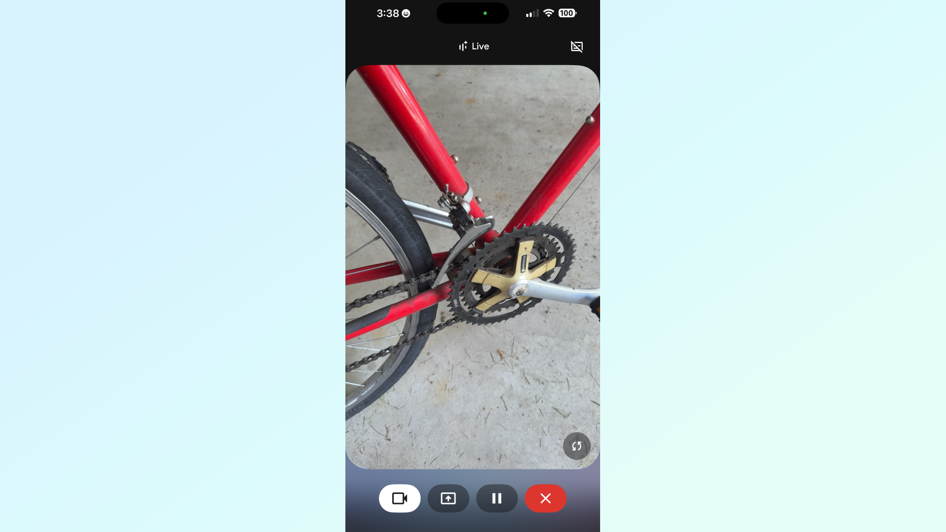 Στιγμιότυπο οθόνης Gemini Live