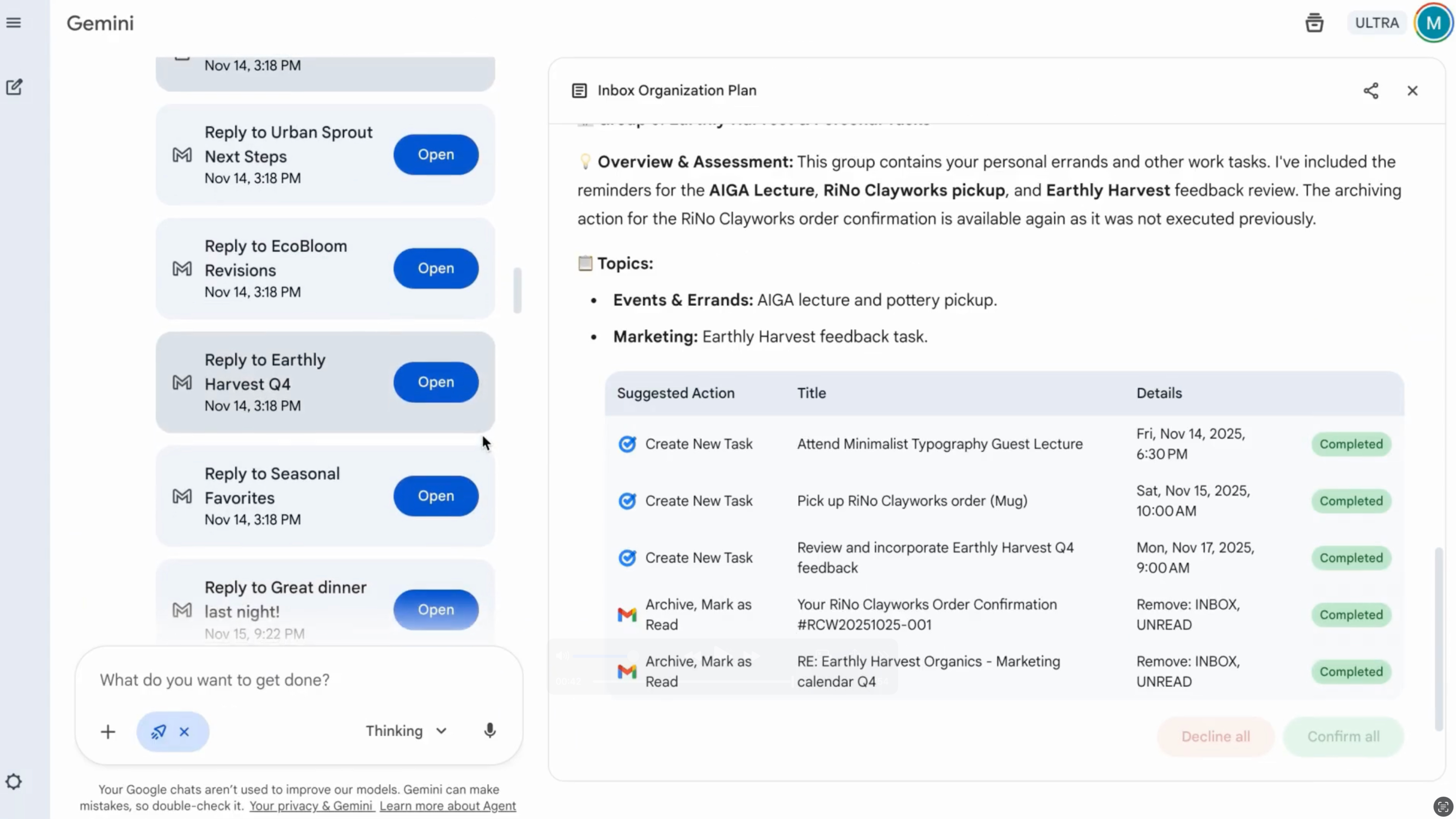Έχω δοκιμάσει το Gemini 3 και αποδεικνύει ότι η Google έχει ό,τι χρειάζεται για να κερδίσει τον αγώνα τεχνητής νοημοσύνης Ο πράκτορας Gemini σε δράση σε ένα βίντεο επίδειξης της Google.
