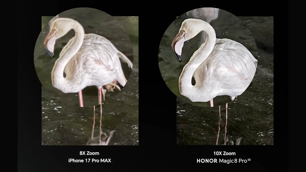 Το Honor Magic 8 Pro συντρίβει το iPhone 17 Pro Max σε μάχη ζουμ σε χαμηλό φωτισμό