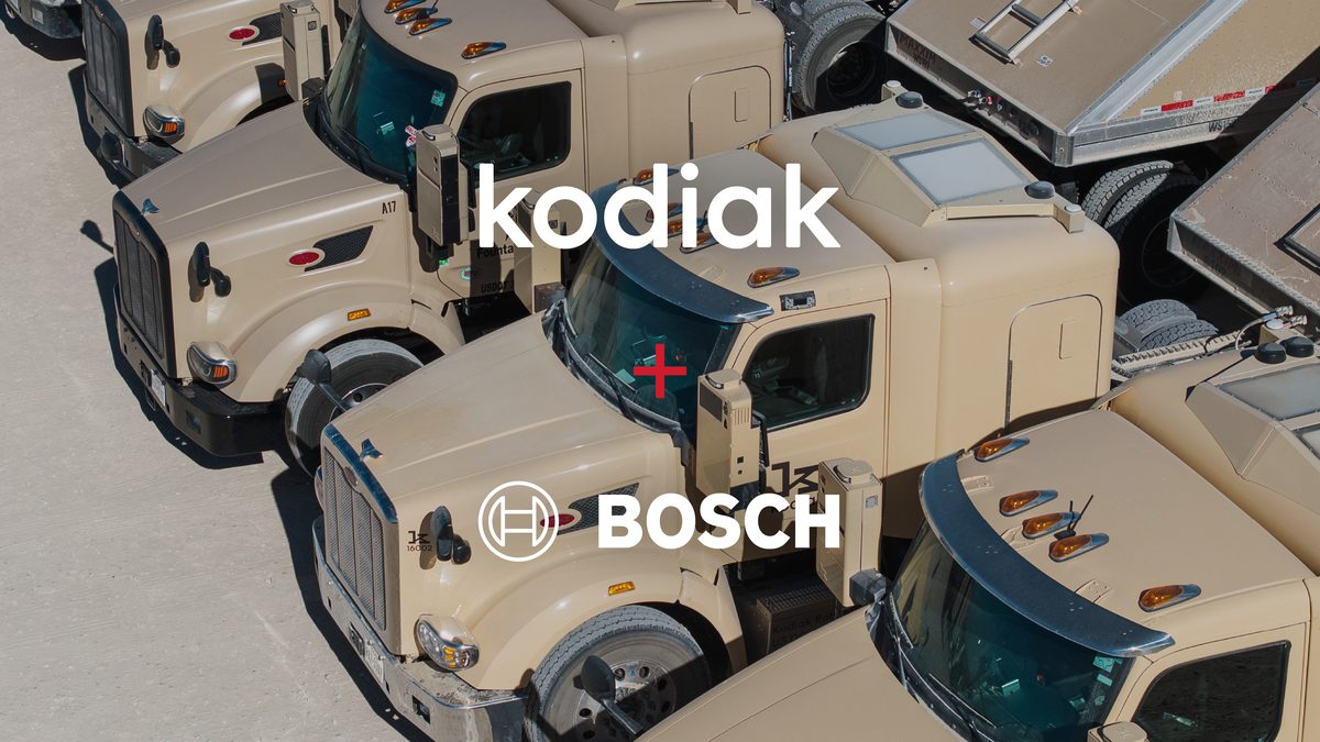 Το Kodiak AI συνεργάζεται με την Bosch για την Universal Autonomous Truck Platform