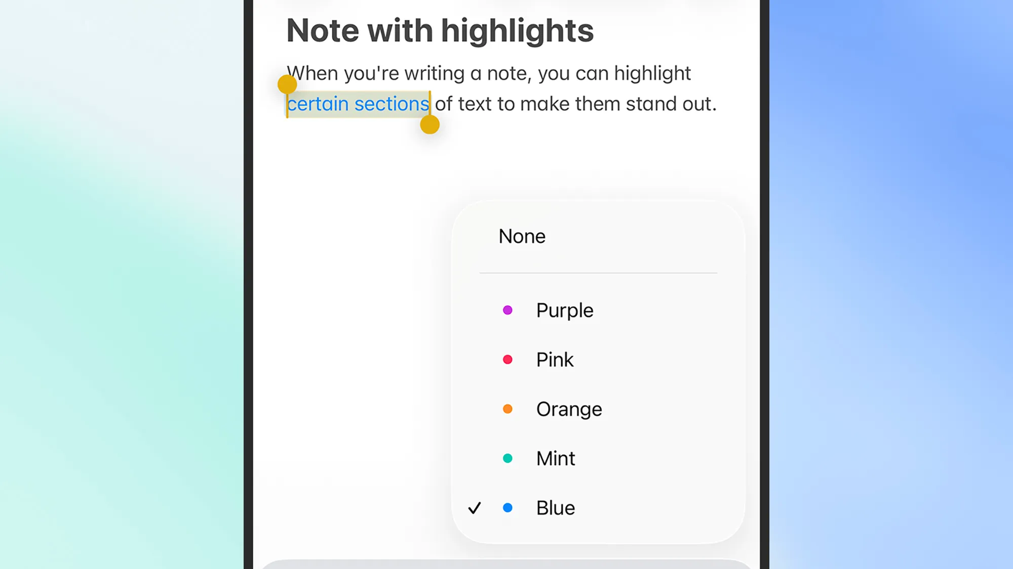 17 έξυπνες συμβουλές Apple Notes που ίσως δεν γνωρίζετε Επιλογές επισήμανσης σημείωσης