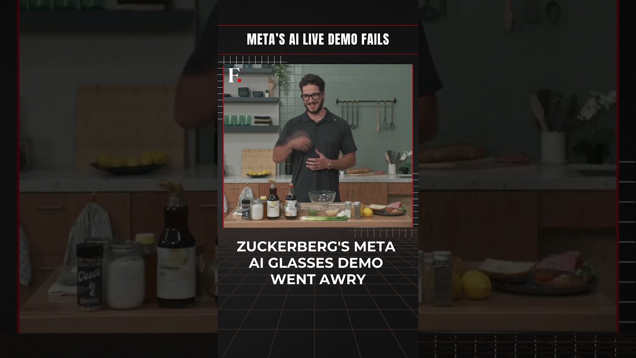 #FirstpostNews: Η επίδειξη γυαλιών Meta AI του Zuckerberg πάει στραβά | N18G - YouTube