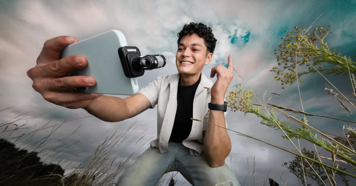 Το Shure MV88 (και πάλι) συνδέεται απευθείας στο iPhone σας