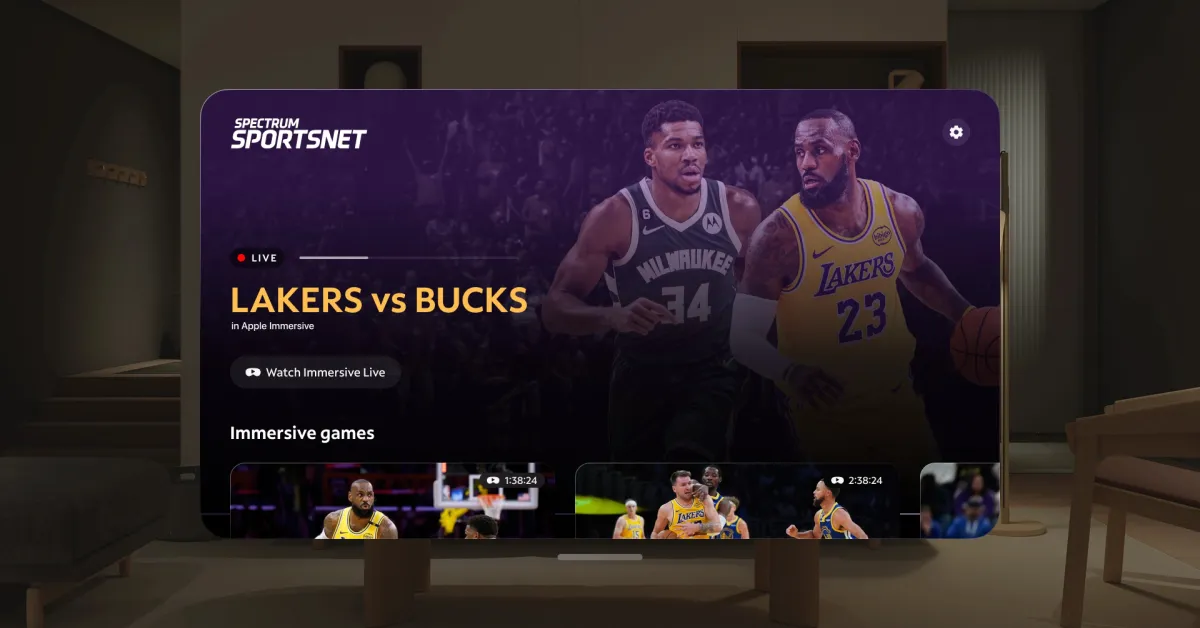 Πώς να παρακολουθήσετε αγώνες NBA των Lakers στο Apple Immersive στο Apple Vision Pro