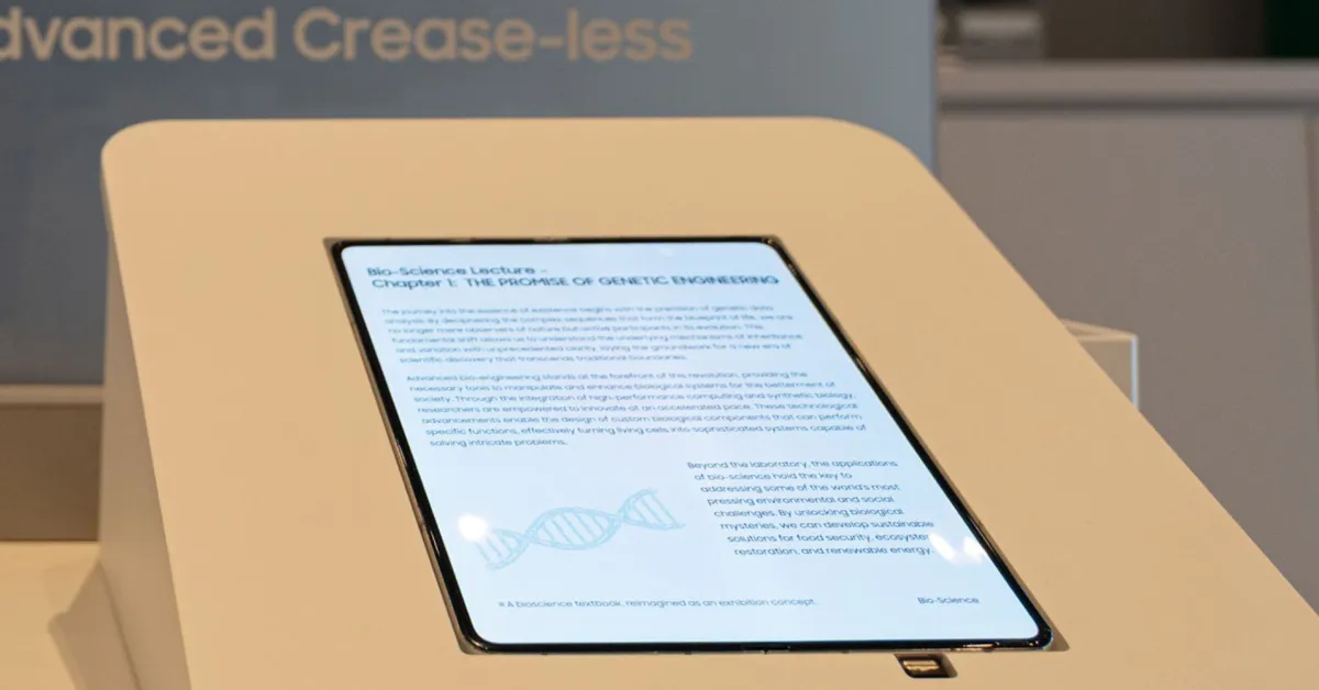 Αυτή είναι πιθανώς η οθόνη του iPhone Fold και φαίνεται καταπληκτική