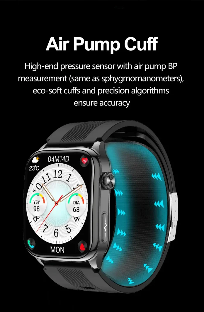 S101 Smartwatch: σας μετράει ακριβώς (όπως το ιατρείο), χάρη σε μια μικρή αντλία αέρα!