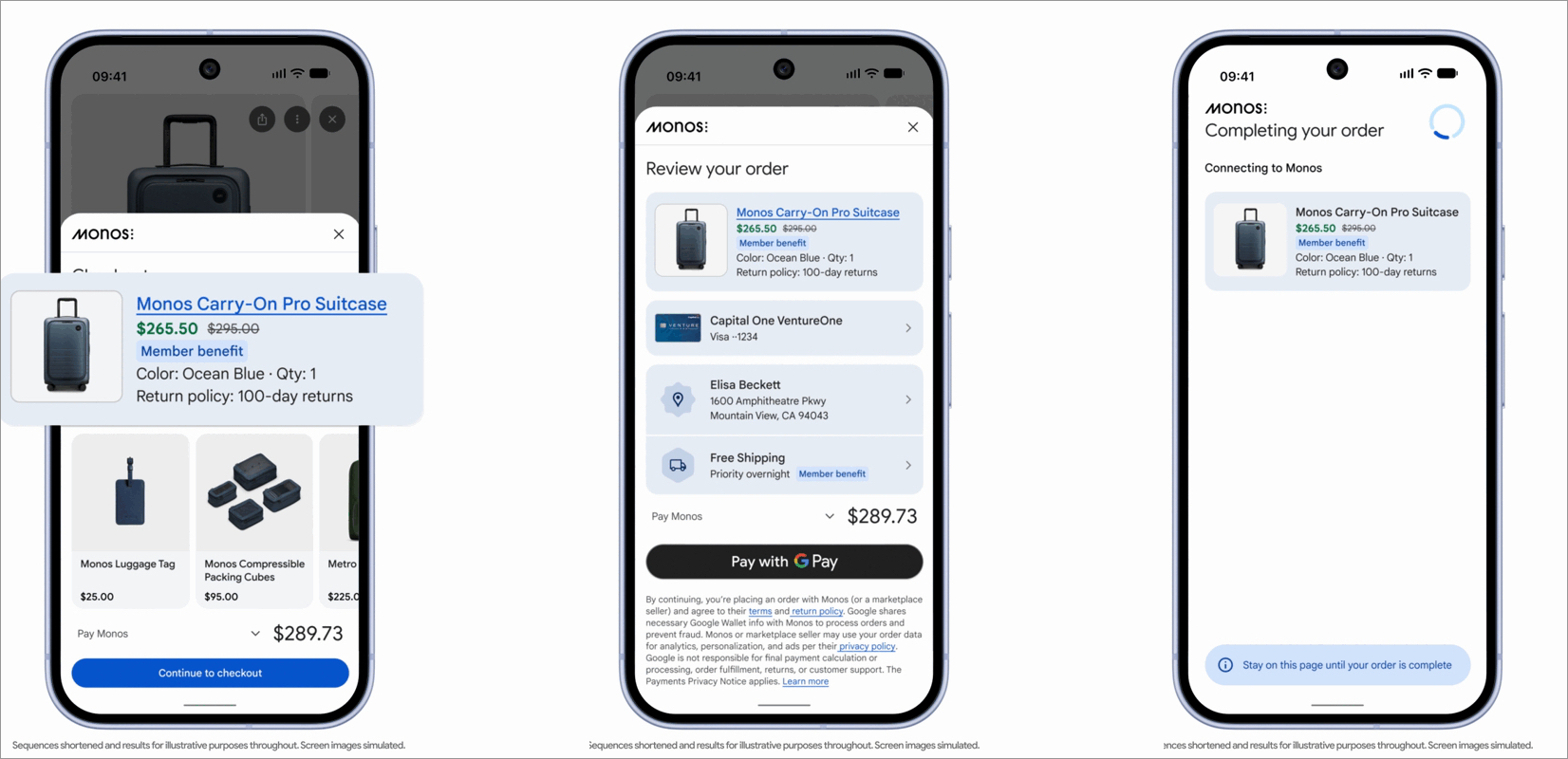Ροή ολοκλήρωσης αγοράς UCP Google