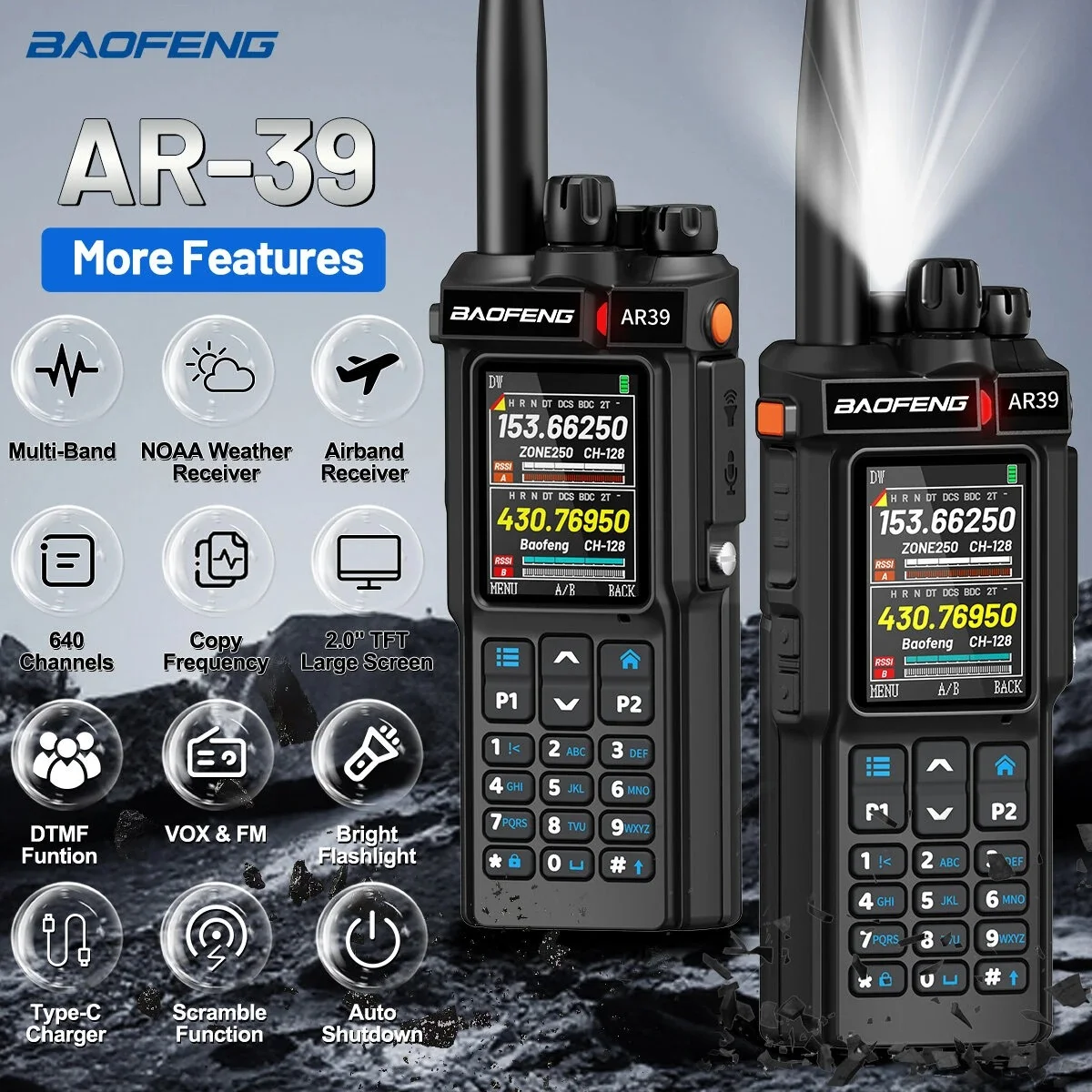 Baofeng AR-39: Ο «Στρατηγός» των Walkie Talkie που σας αποκαλύπτει τα πάντα σε έγχρωμη διάσταση! Δείτε γιατί όλοι μιλούν γι' αυτόν! Baofeng AR-39: Ο «Στρατηγός» των Walkie Talkie που σας αποκαλύπτει τα πάντα σε έγχρωμη διάσταση! Δείτε γιατί όλοι μιλούν γι' αυτόν!
