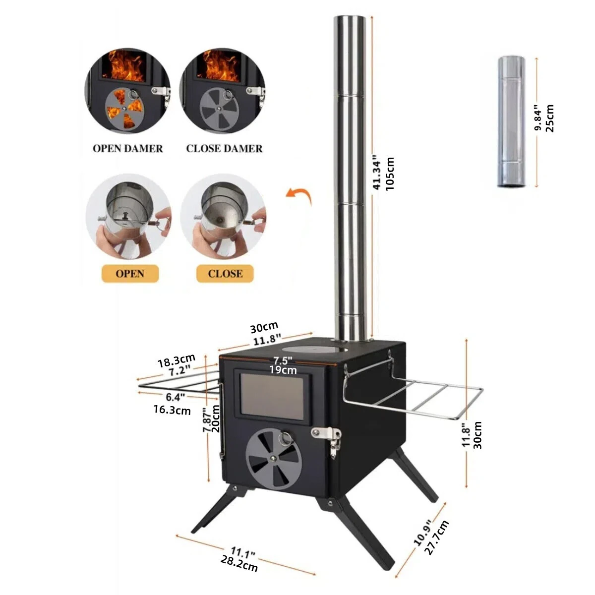 IPRee Winter Wood Burning Stove: Το φορητό τζάκι που θα μετατρέψει το αντίσκηνο σου σε χειμερινό παράδεισο με ατμόσφαιρα και νόστιμα μπριζολάκια!