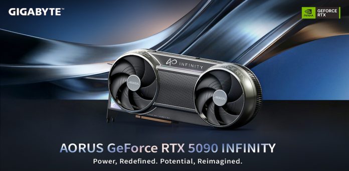 Η GIGABYTE παρουσίασε την κάρτα γραφικών AORUS GeForce RTX 5090 INFINITY με καινοτόμο σύστημα ψύξης και compact σχεδιασμό