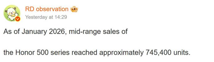 Τα τηλέφωνα Honor 500 δίνουν δύσκολη θέση στις πωλήσεις του OPPO Reno 15