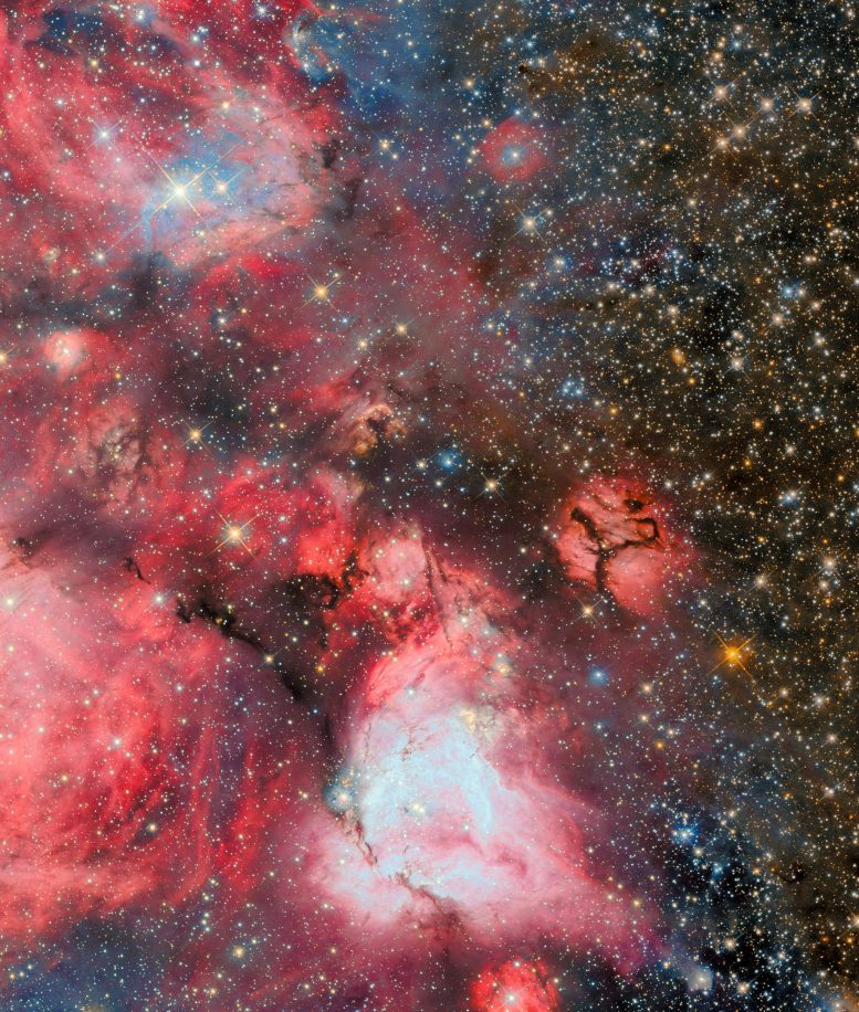 Το Hubble πιάνει μωρά αστέρια που φυσούν γιγάντιες φυσαλίδες στο διάστημα