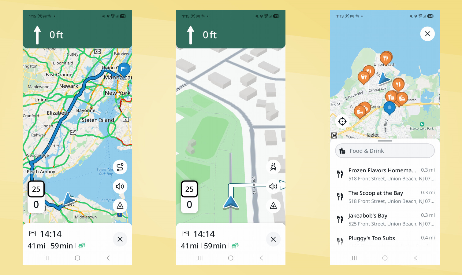 Εφαρμογή TomTom για στιγμιότυπα οθόνης Android.