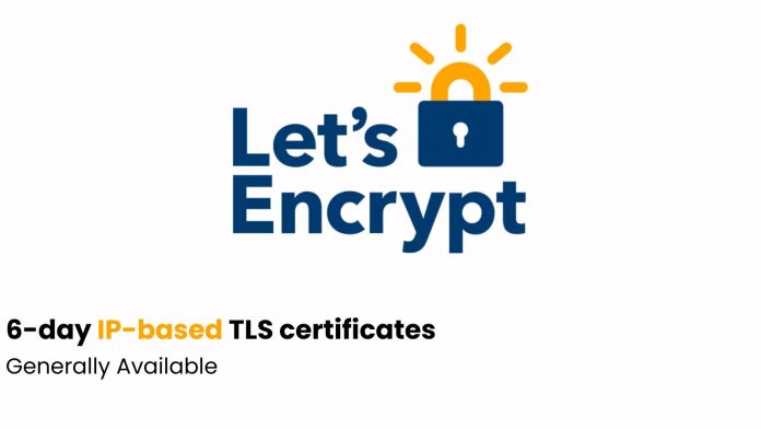 Το Let's Encrypt έχει κάνει γενικά διαθέσιμα πιστοποιητικά TLS 6 ημερών που βασίζονται σε IP