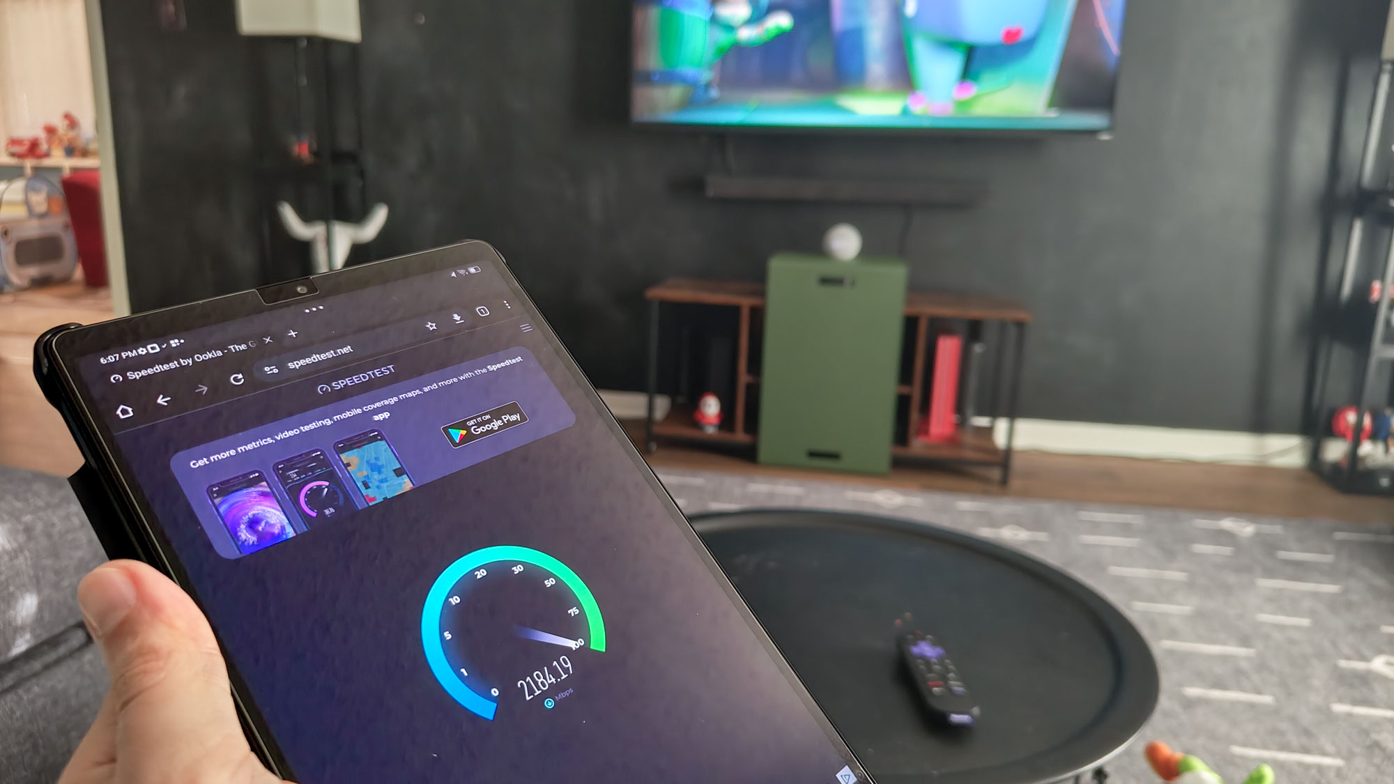 Εκτέλεση δοκιμής ταχύτητας Διαδικτύου στο Lenovo Legion Tab 3