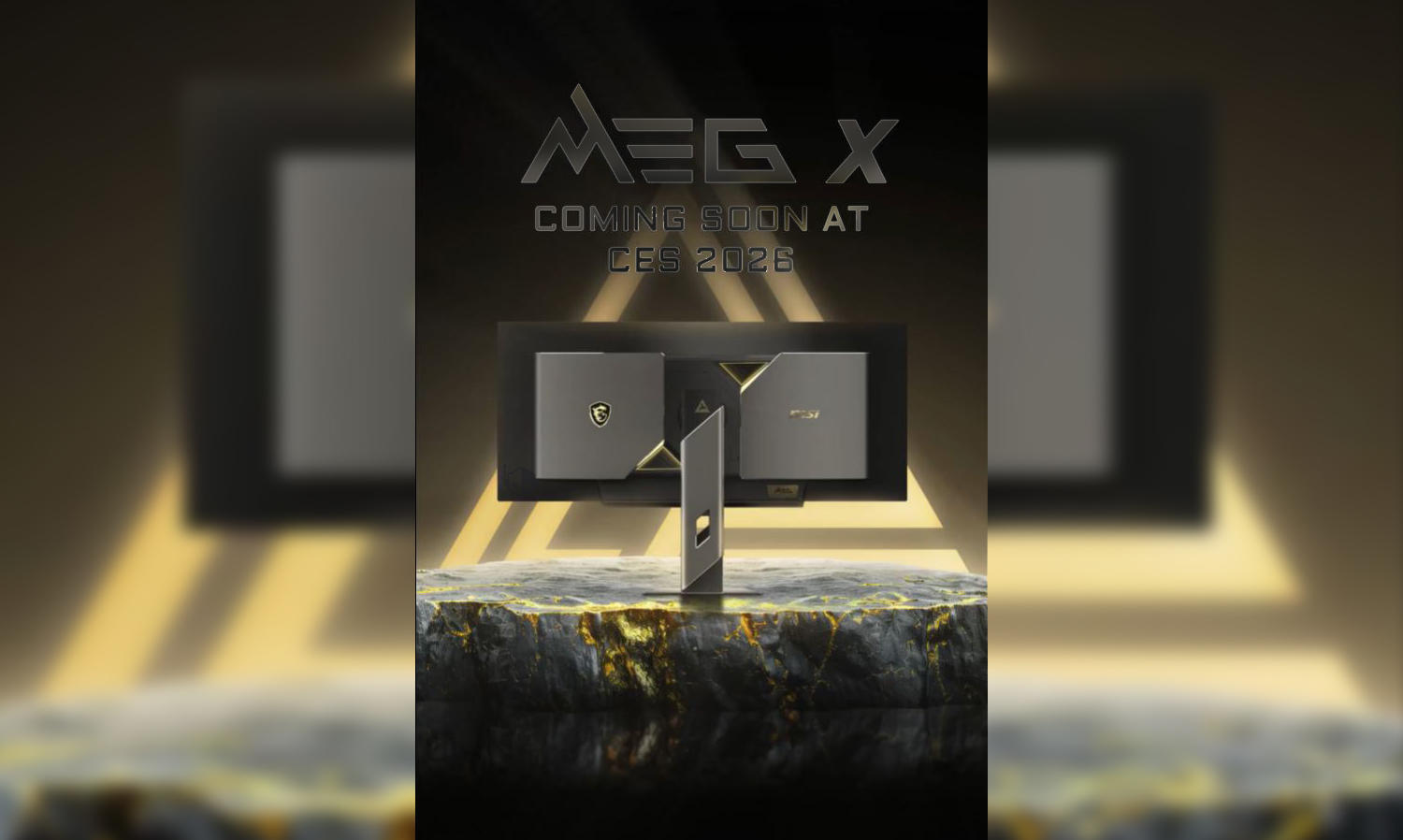 Η MSI Teases Flagship Ultra-Wide MEG X QD-OLED AI Gaming Monitor