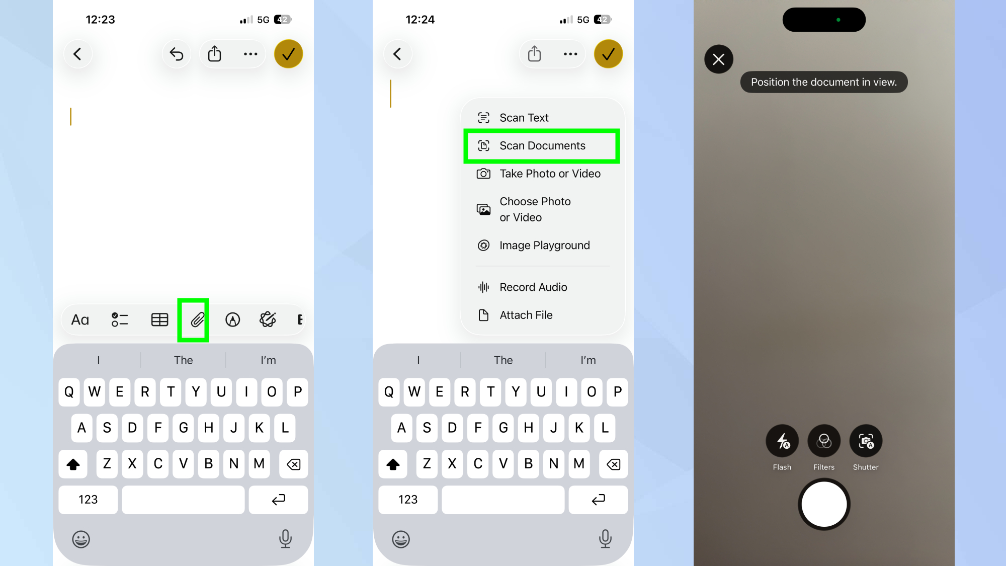 Πώς να σαρώσετε έγγραφα σε Notes στο iPhone σας