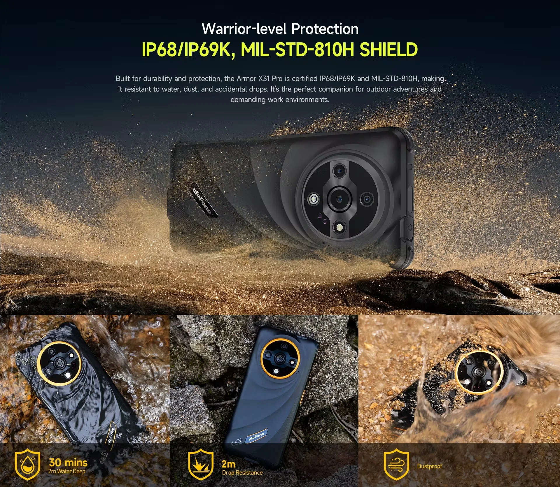 Ulefone Armor X31: Το smartphone που δεν φοβάται τίποτα! Ατελείωτη μπαταρία και νυχτερινή όραση για ατελείωτες περιπέτειες!