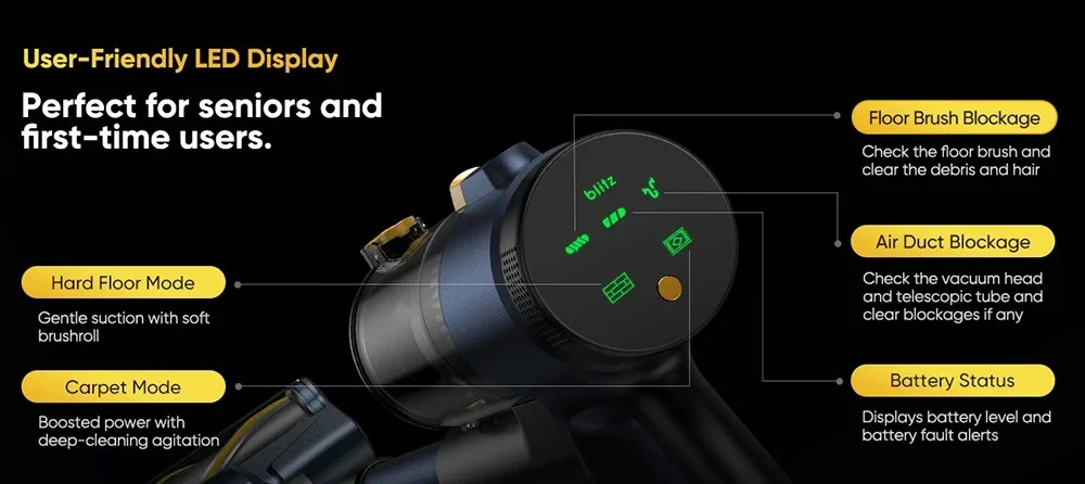 Vactidy V12 : Με 50000Pa και «πράσινο φως» για να μη της ξεφεύγει ούτε κόκκος!