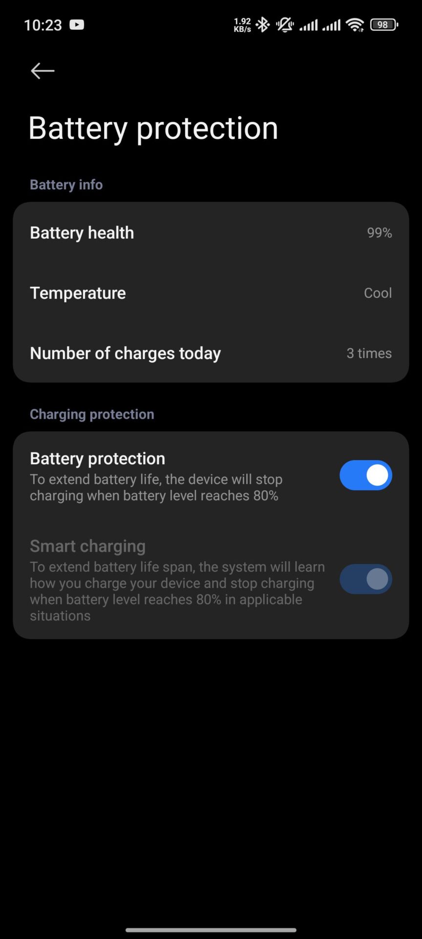10 κρυφές λειτουργίες του HyperOS 3 που θα λατρέψετε 19 Όριο φόρτισης Xiaomi 80