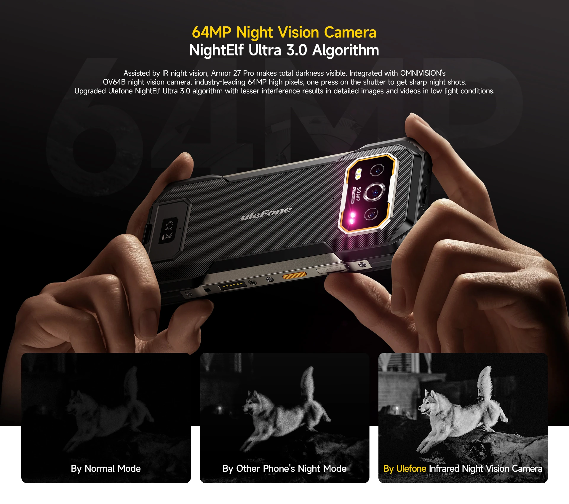 Ulefone Armor 27 Pro : Mπαταρία 10600mAh, 12GB RAM και Night Vision Camera σε ένα smartphone ΑΡΜΑ.