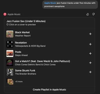 Apple μουσικής γενιάς chatgpt